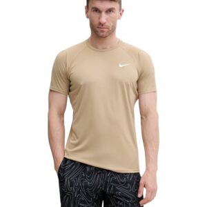 Nike - Ανδρικό Μαγιό T-shirt Hydroguard Essential Standard Fit NESSA586-241 Μπεζ