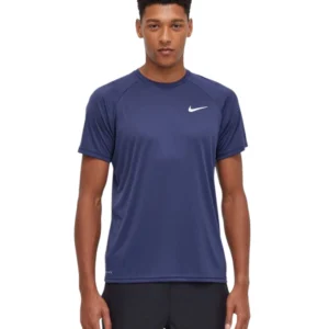 Nike - Ανδρικό T-shirt Hydroguard Essential Standard Fit NESSA586-440 Μπλε Σκούρο